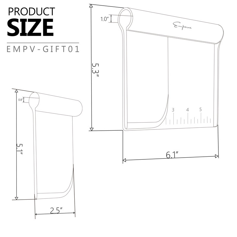 Empava 2 Piece Non-Stick Multi-purpose Bench Scraper Set