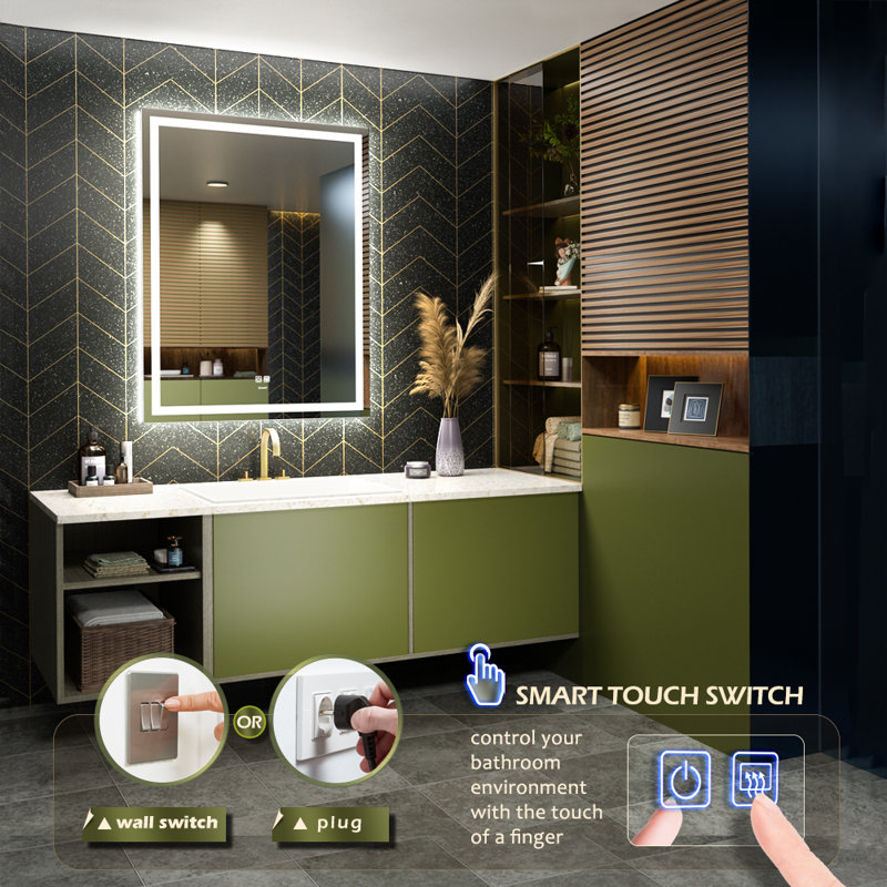 Bedrije Flat Wall Mirror, 80cm x 60cm