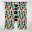 Revival Triangular Geometric Pattern - Abstract Geometric Blackout Curtain - 1 Panels-107535642