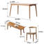 Table rectangulaire en bois massif domestique simple-1515051184