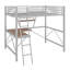 Structure de lit en métal avec tablette, garde-corps, bureau en L et échelle-1505375348