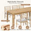 Solid Wood Top Dining Set