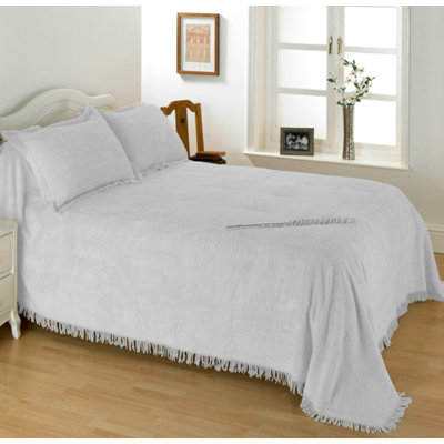 Geneva Cotton Solid Colour Bedspread