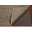 Tapis brun / vert en laine noué à la main de conception unique 8 pi 7 po x 11 pi années 1970 Hammondville
