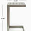 Table en forme de C CAPU CORAL ALU-1266769841