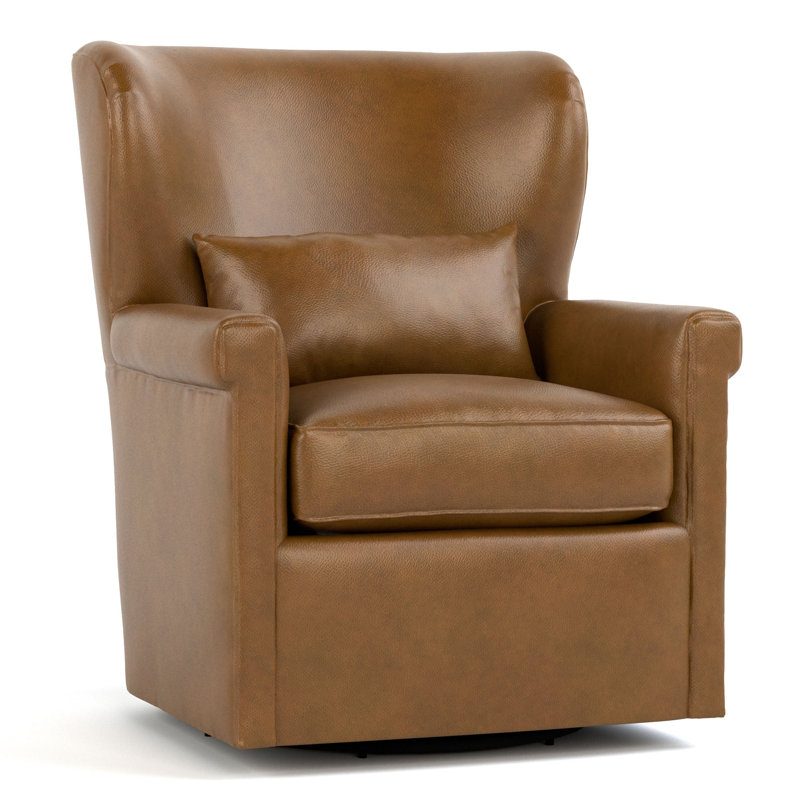 Hudson Valley Leather Wingback Chair
