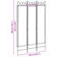 200 cm H 6 - Panel Iron Folding Room Divider-175796851