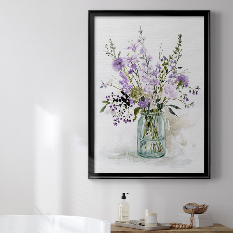 Toile encadrée de qualité supérieure Amaiia - prête à être accrochée, Noir, H 36,5 po x l 26,5 po