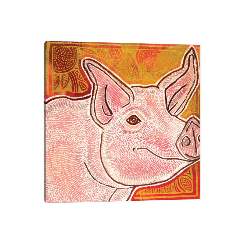 Little Pig by Lynnette Shelley - Wrapped Canvas Print, 30.48 cm H x 30.48 cm W