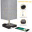 Lampe de table 13,97 "grise / noire