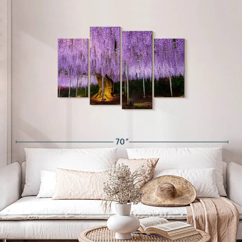 Harnek Wisteria mauve élégant, H 27 po x l 43 po