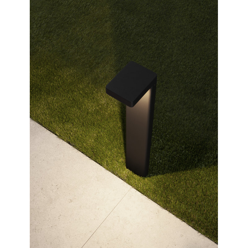 Black Integrated LED Metal Bollard Light