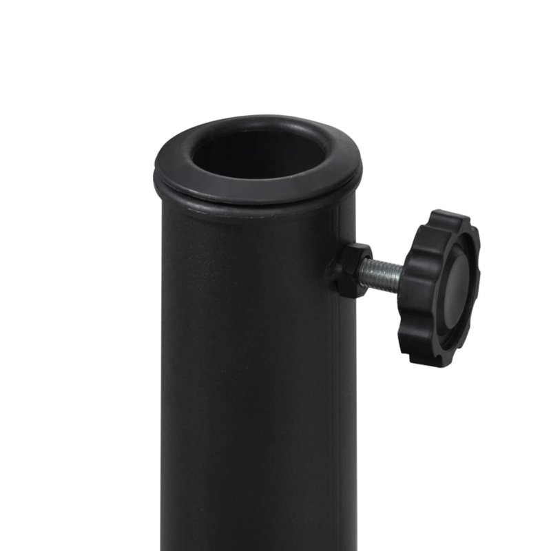 Porte-parapluie de jardin noir en résine noire, Noir