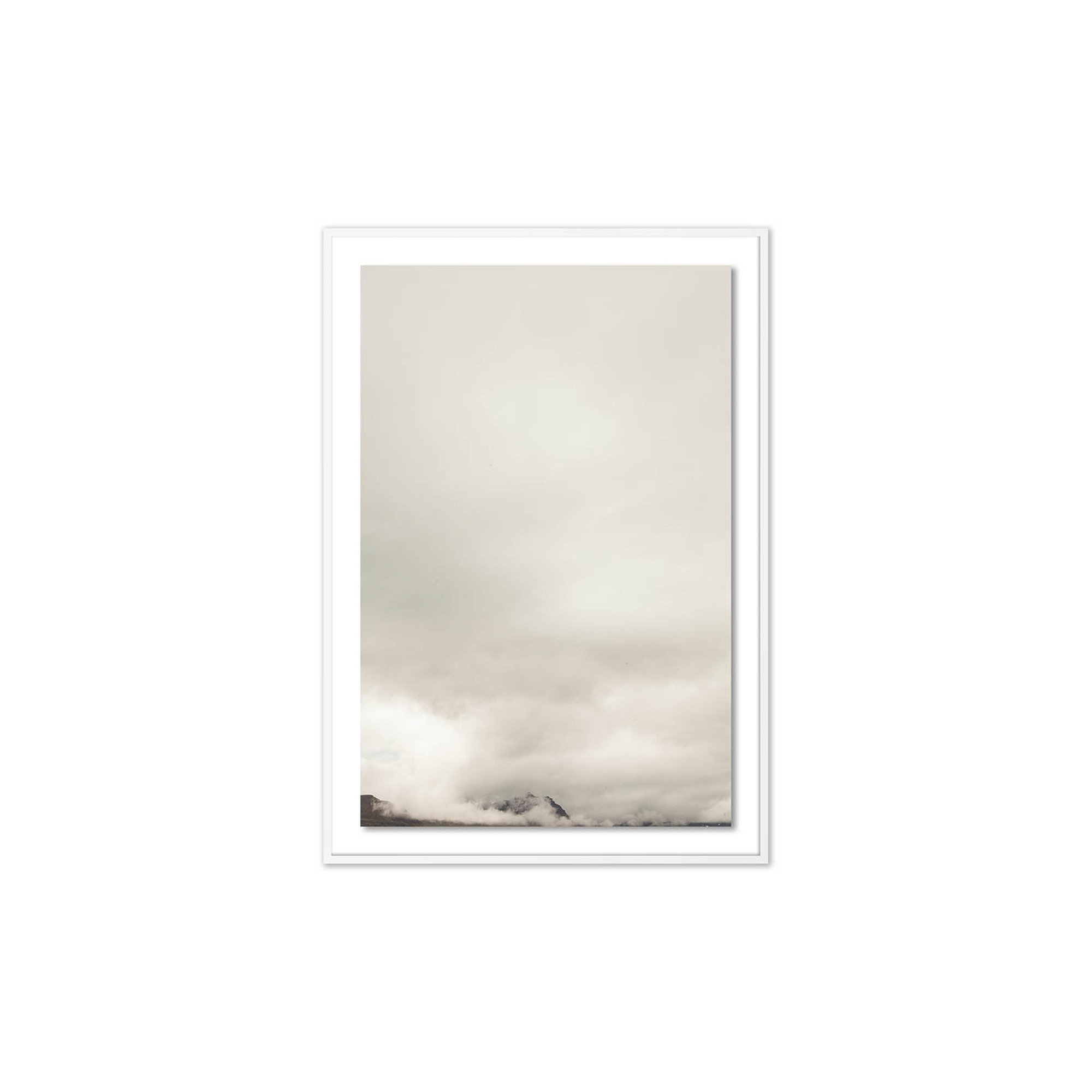 Clouds 11 by Riley Ryan, 60" H x 42" W x 2.5" D, White