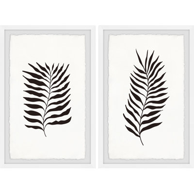 Fern Fernage - ensemble de 2 peintures encadrées