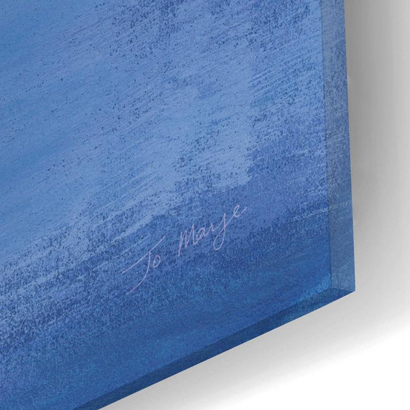 «Seascape I» par Jo Maye, art en verre acrylique Wal, H 24 po x l 16 po x P 0,2 po