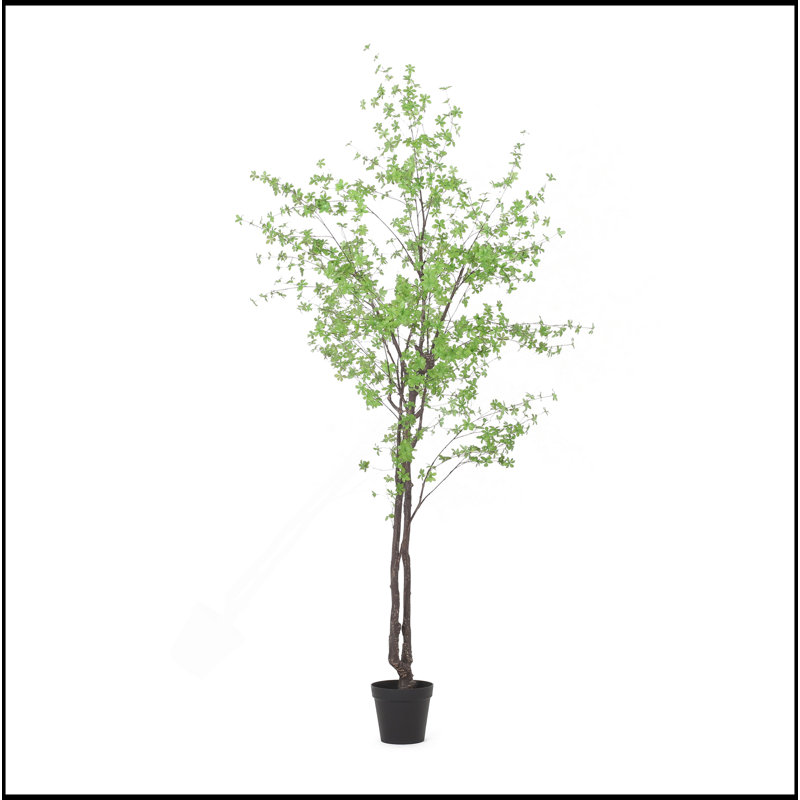300CMARTIFICIAL DISC LEAF TREE, 118" H x 78.5" W x71" D