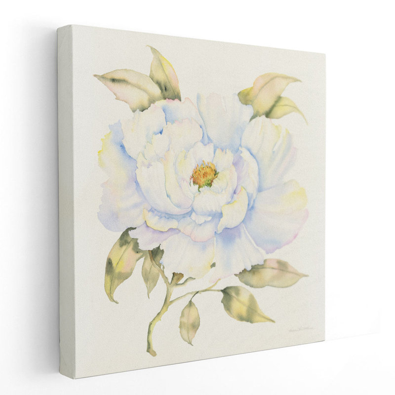 Pivoine - reproduction d'art sur toile, H 12 po x l 12 po
