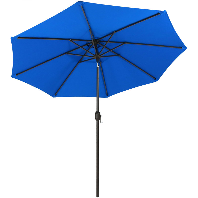 Nichoel 8' Market Sunbrella Umbrella, Blue