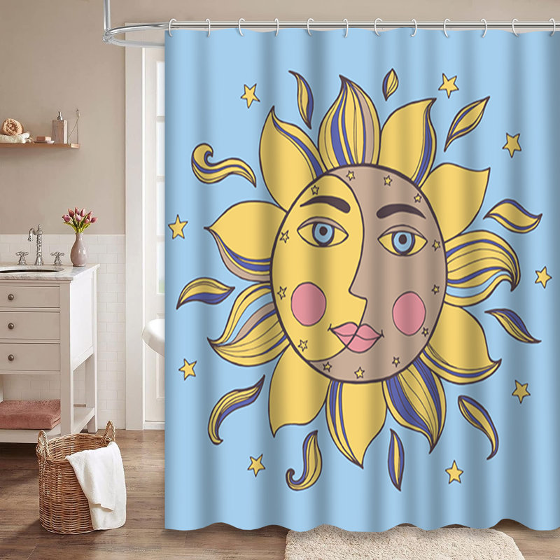 Rideau de douche Sun Cloud Cloud Constellation, L 72 po x l 84 po