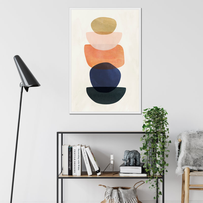 Mod Pods II 1 Piece Painting, 34cm H x 24cm W, White Framed Paper Print