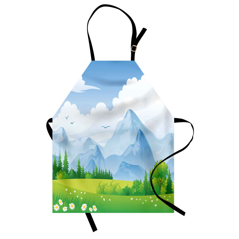 No Pattern Bib Apron