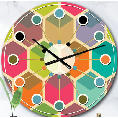 Horloge murale rétro Mid-Century