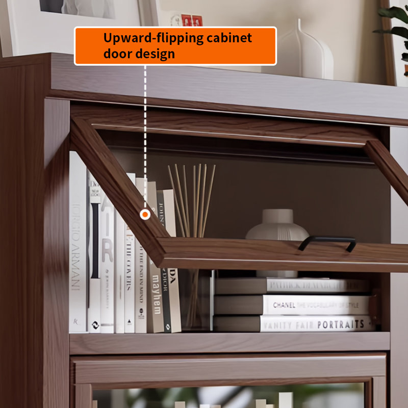 Une bibliothèque simple et stable, (3 tablettes) H 47,2 po x l 23,6 po x P 12,4 po, Marron foncé