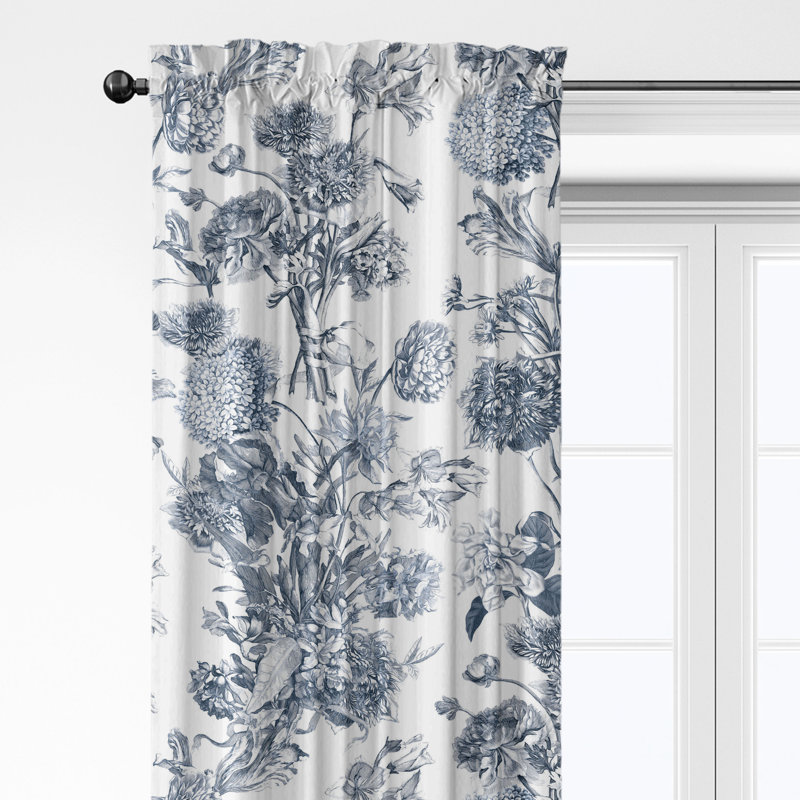 Ensemble de 2 rideaux en coton à passe-tringle Alexandria, Blanc, L 50 po x L 156 po