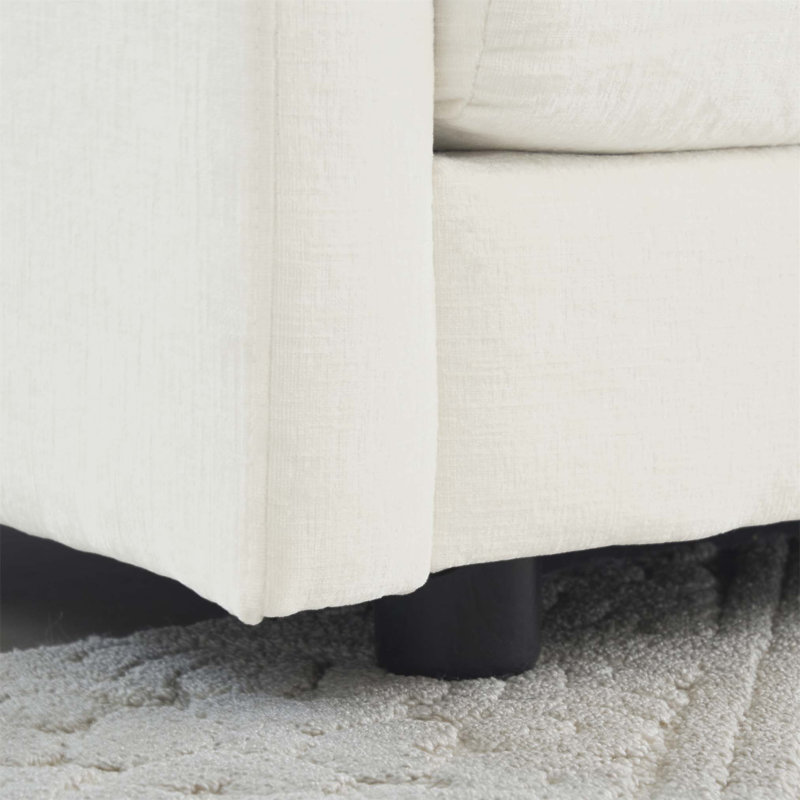 Fauteuil de lecture rembourré Comfy, Blanc