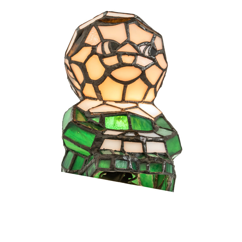 Meyda Tiffany & Stained Glass Table Lamp, Green