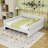 King Size Upholstered Daybed with USB Charging Armrests-1328875496