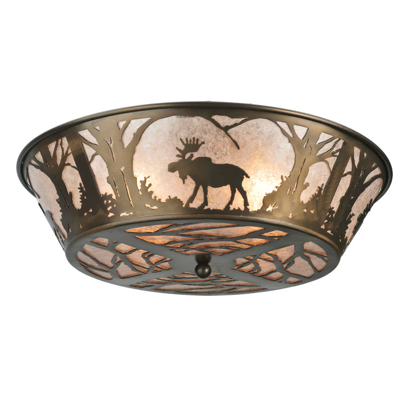 Rustic Lodge 4 - Light Flush Mount