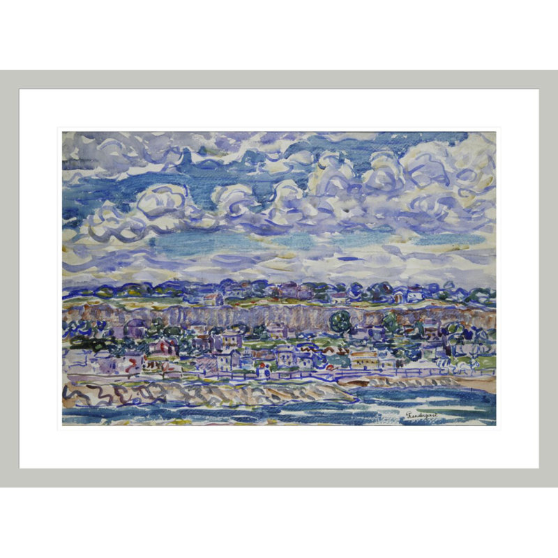 «St. Malo» par Maurice Brasil Prendergast, impression giclée sur cadre, 22.07" H x 29.5" W