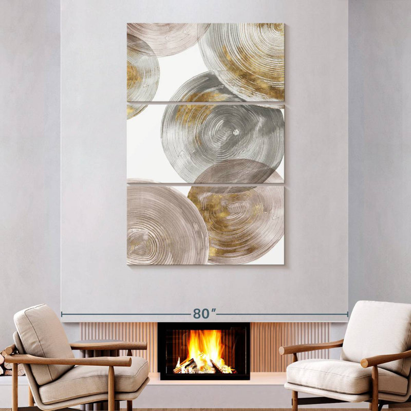 Avery Spiral Rings III, 74" H x 48" W