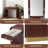 Classic Wood Vanity Desk With Flip Mirror, 3-In-1 Dressing Table With 2 Drawers And Storage Space For Bedroom-1202169293