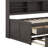 Twin Size Wooden Captain Bed With Built-In Bookshelves,Three Storage Drawers And Trundle-372385780