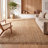 Eastmont Pata Hand Woven Chunky Jute with Fringe Natural Rug-1920324519