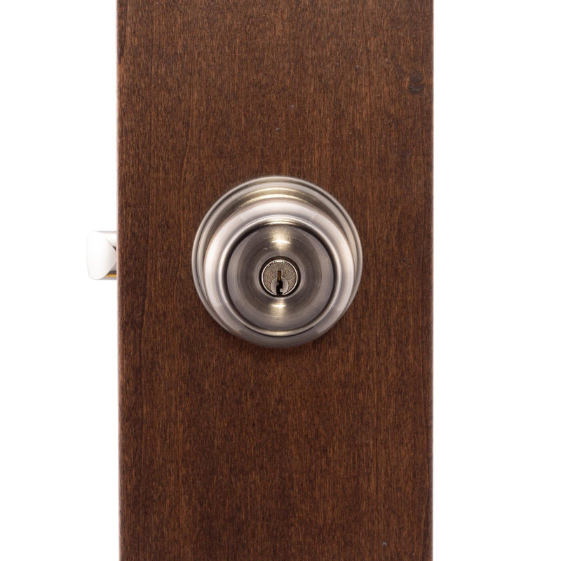 Bouton de porte Colonial, Nickel antique