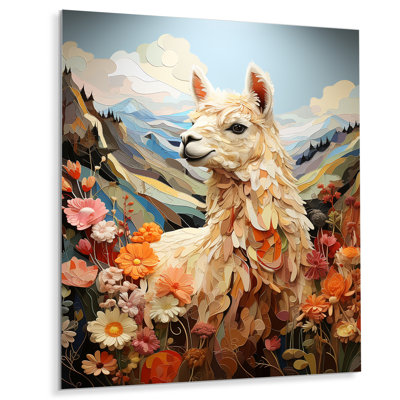 Reproduction d'art en métal Llama