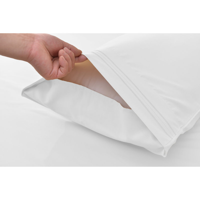 1800 Thread Count Rayon from Bamboo Sheet Set, White, Queen