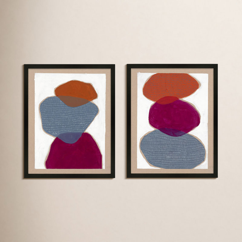 Counterbalance Painting by Andrea Stokes, 25" H x 20" W x 1.25" D, Black