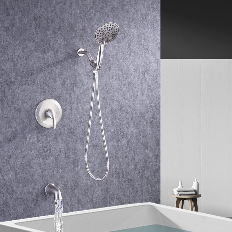 All-In-One Kit with Rough in-Valve, Brushed Nickel