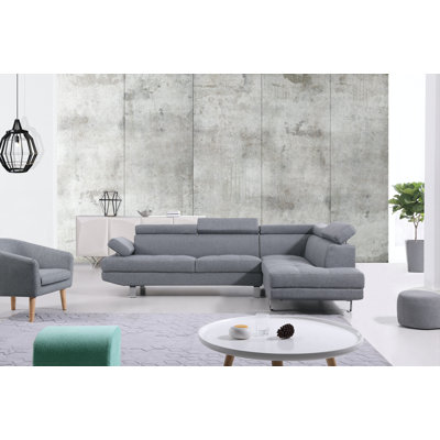 Steinway Upholstered L-Shaped Sectional