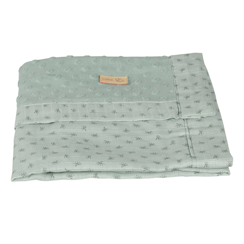 Cotton Blend Baby Blanket, Green