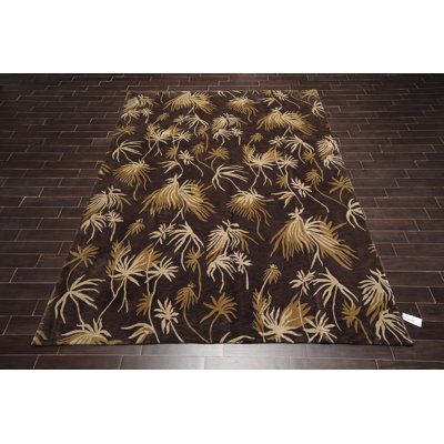 Quintero One-of-a-Kind 9' X 12' Wool Area Rug in Brown