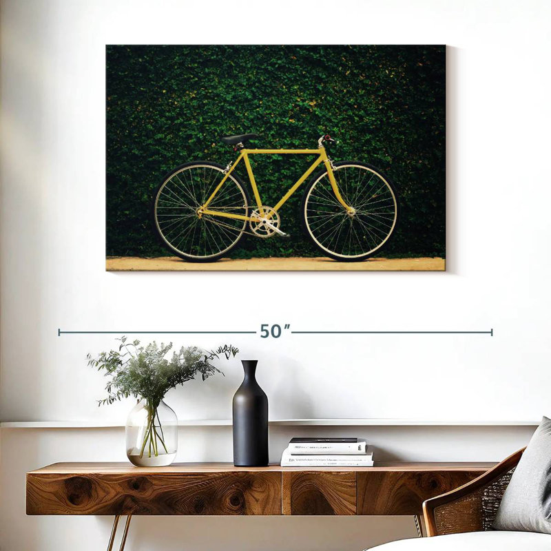 Vélo de jardin jaune Mehar, H 26 po x l 39 po