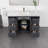 Ilsa 48"W X 18"D Bathroom Vanity With White Carrara Quartz Countertop And Undermount Porcelain Sink-430971928