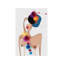 Nude In A Fascinator Hat - Wrapped Canvas Print-643289506