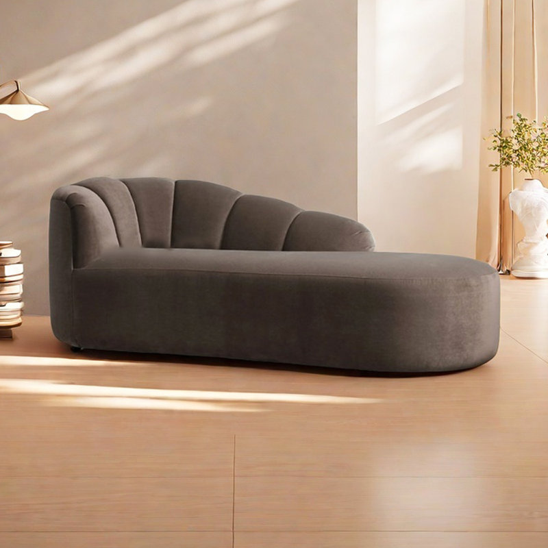 Méridiennes en flanelle Elegant Minimalist, Orienté à gauche (vu de face)